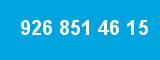 926 851 46 15 926 851 46 15